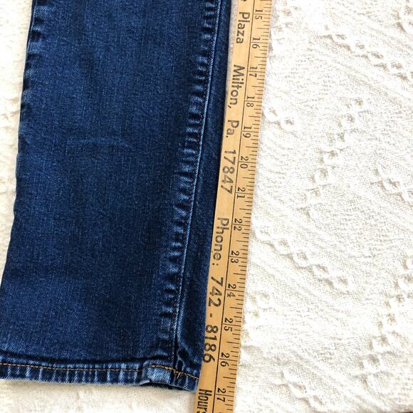 J.Crew Dark Wash Slim Straight Jeans W30 L30 Mide Rise Stretch Quiet Luxury - Picture 11 of 11